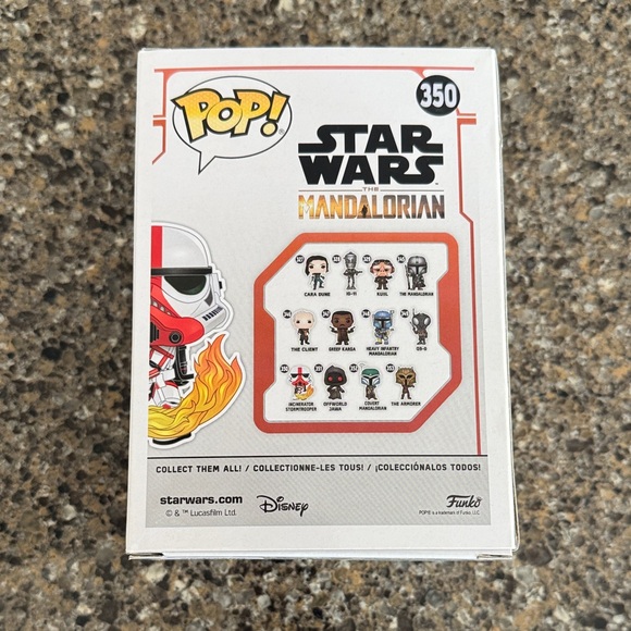 NEW Funko Pop Star Wars The Mandalorian Incinerator Stormtrooper Bobblehead #350 - Picture 6 of 7